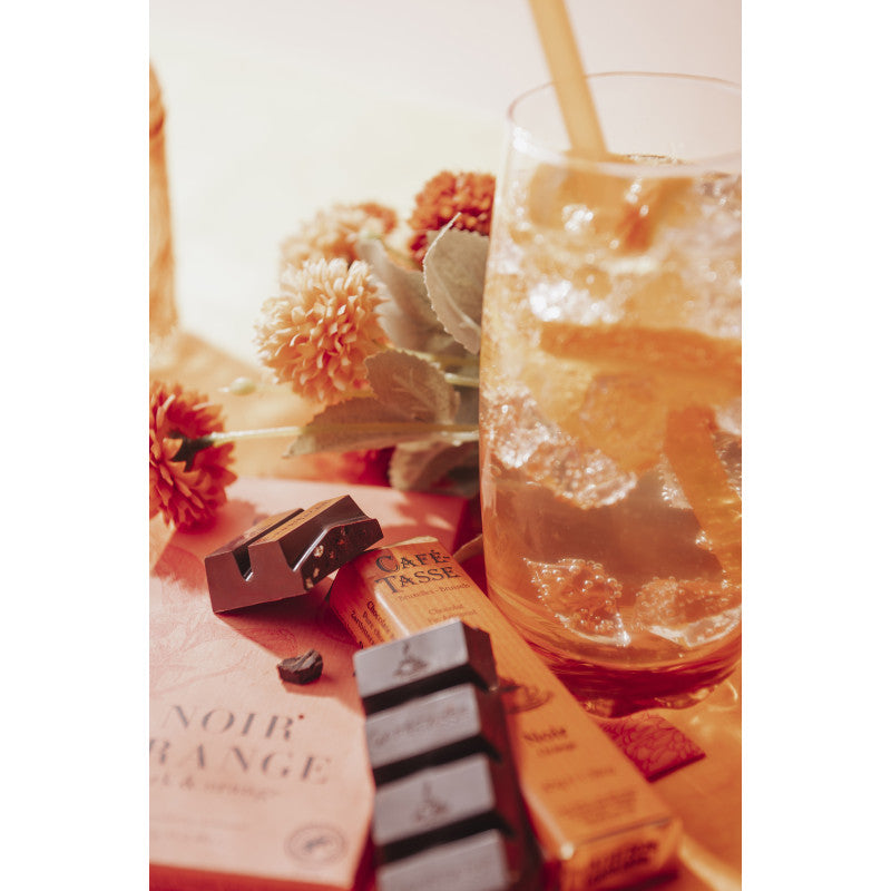 Dark Chocolate & Orange Peal- Café Tasse