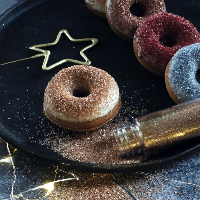 Iridescent Sugar Mix (Gold, Pink Gold, Silver & Ruby )- Scrapcooking