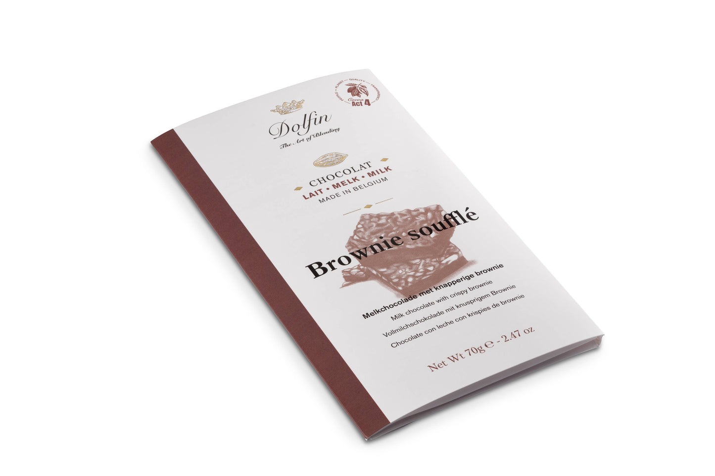 Milk Chocolate & Puffed Brownies - Dolfin