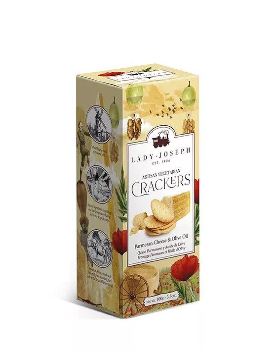 Crackers with Parmigiano Reggiano & olive oil - Lady Joseph