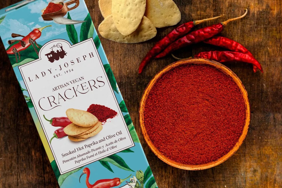 Crackers with Smoked Hot Paprika & Olive Oil - Lady Joseph