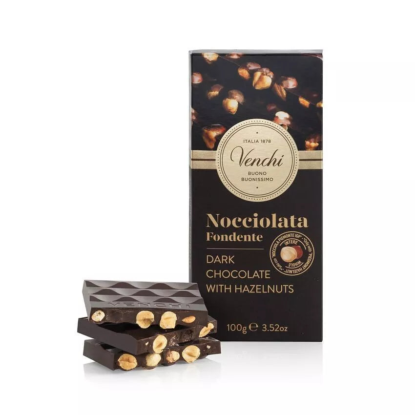 60% Dark Chocolate Hazenult Bar - Venchi