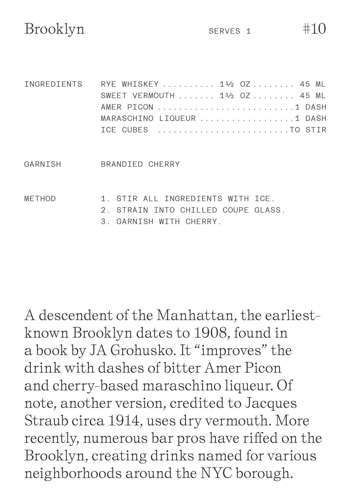Cocktail Cabinet: Whiskey Cards Recipes