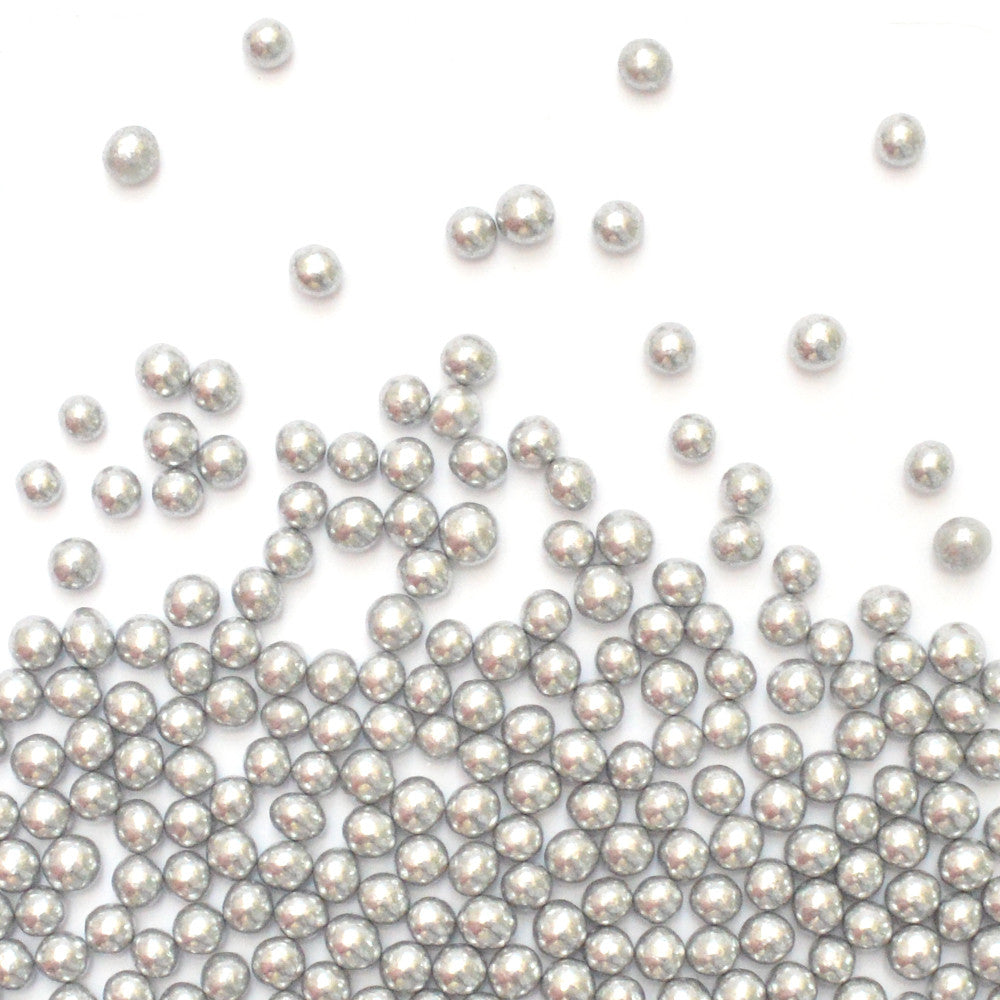 Silver Sugar Sprinkle Pearls Decos- Scrapcooking