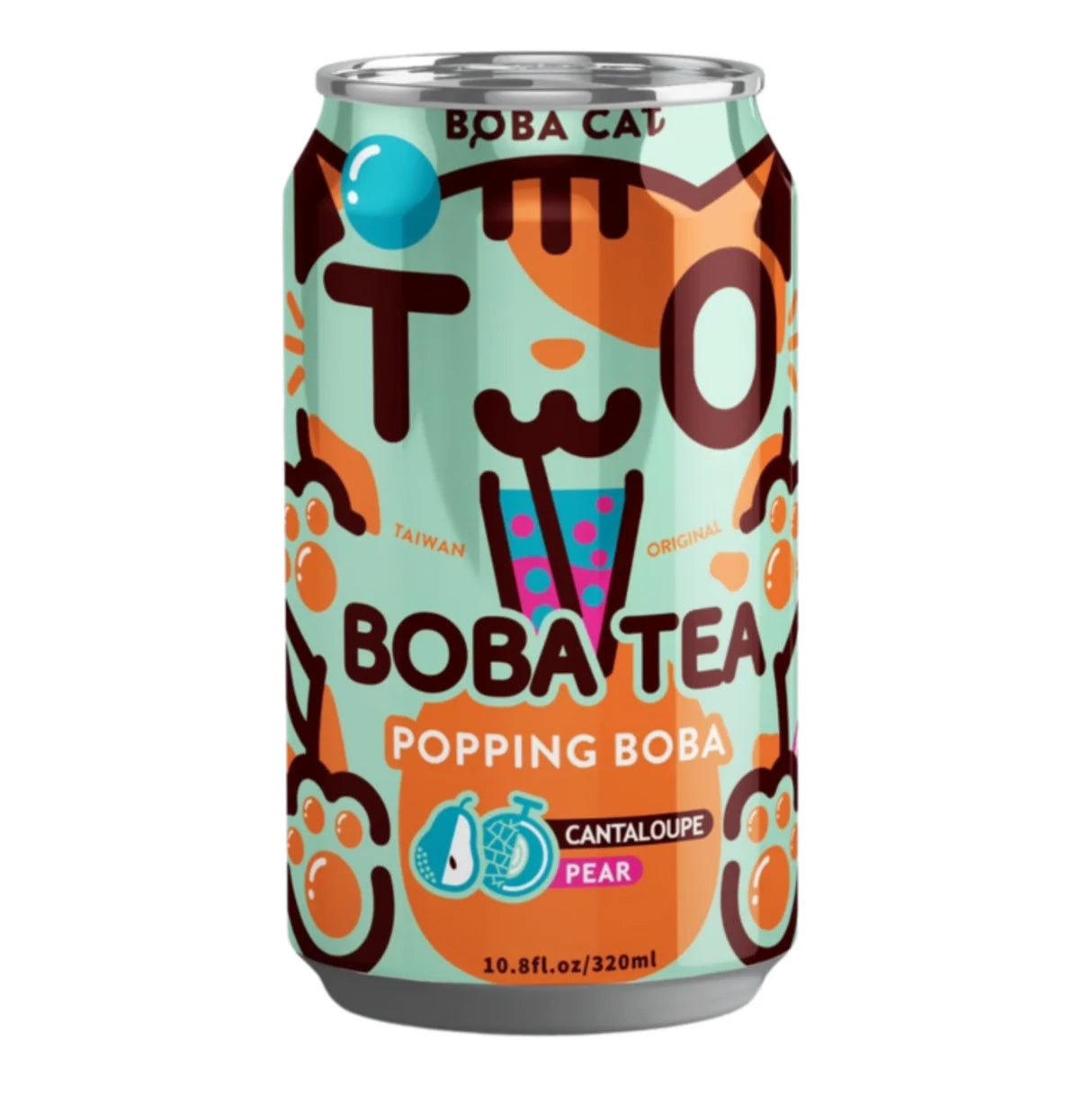 Bobacat Bubble Tea - Pear & Canteloupe