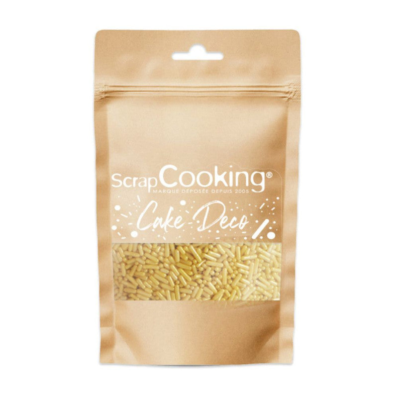 Golden Vermicelli Sweet Decorations - Scrapcooking