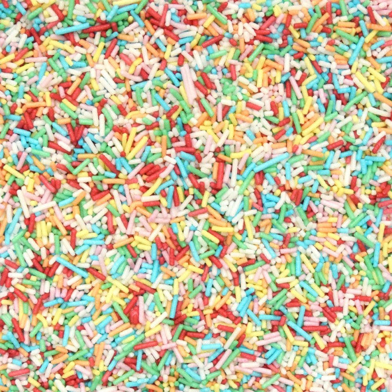 Multi-coloured Sugar Strands Vermicelli - Scrapcooking