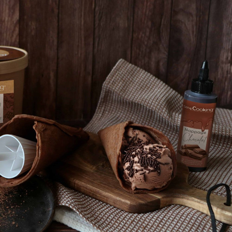 Dark chocolate Vermicelli - Scrapcooking