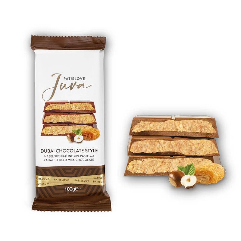 Hazelnut Praline & Kadayif Milk Chocolate - Patislove