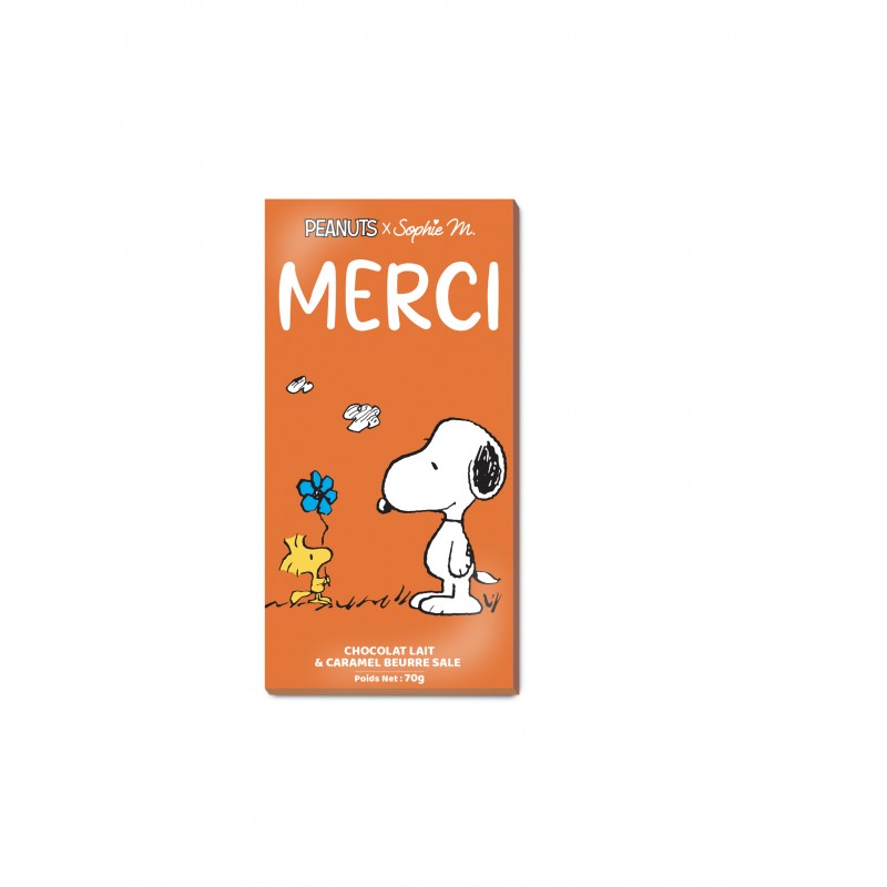 Snoopy - Salted Caramel Milk Chocolate Bar - THANK YOU