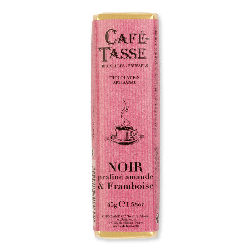 Dark Chocolate, Almond praliné & Raspberry - Café Tasse