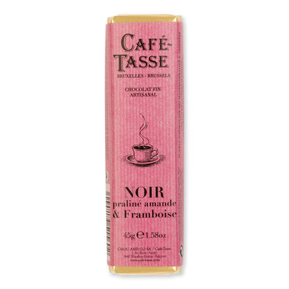 Dark Chocolate, Almond praliné & Raspberry - Café Tasse