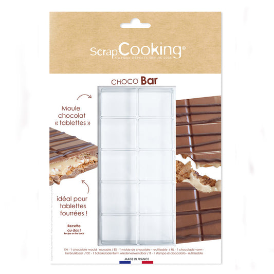 Semi-Rigid Chocolate Bar Mould - Scrapcooking