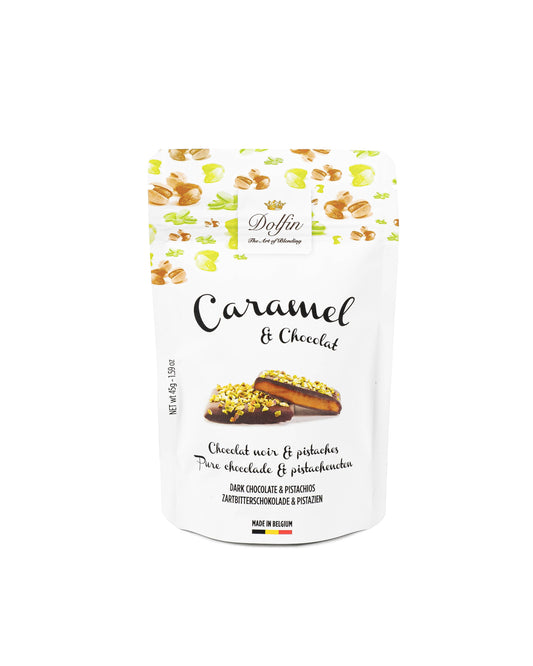 “Caramel & Chocolate” Pistachio Dark Chocolate - 45gr