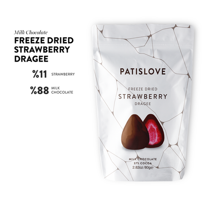 Milk Chocolate Covered Freeze Dried Strawberry - Patislove