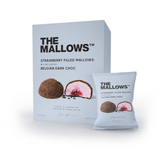 Strawberry filled Mallows & Dark chocolate- The Mallows