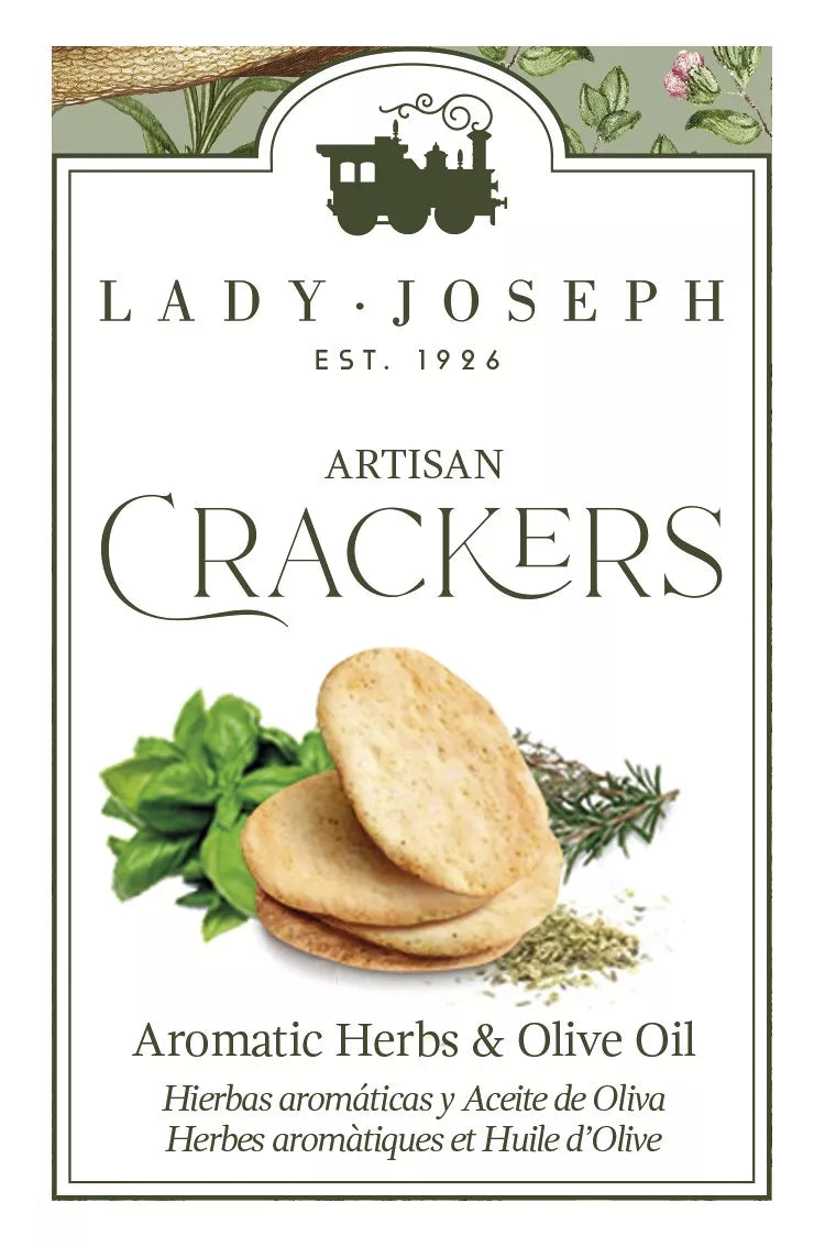 Artisan crackers with Provencal herbs & olive oil - Lady Joseph
