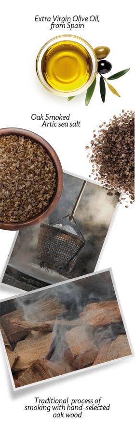 Crackers with oak smoked salt - Lady Joseph