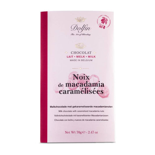 Milk Chocolate & Caramelized Macadamia Nut - Dolfin