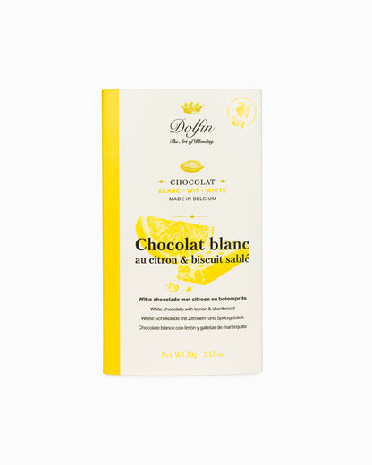 White Chocolate & Lemon Shortbread Cookie - Dolfin