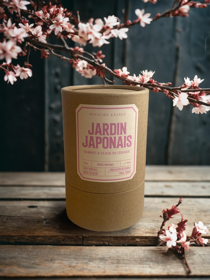 « Japanese Garden » Scented Candle Bamboo & Cherry Blossom - Officine Lutece