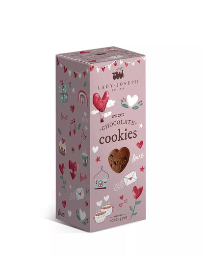 Heart shaped chocolate cookies - Lady Joseph
