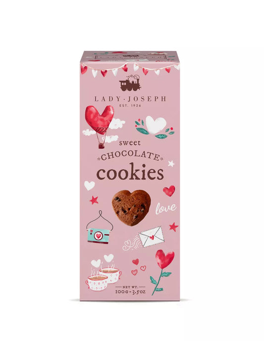 Heart shaped chocolate cookies - Lady Joseph