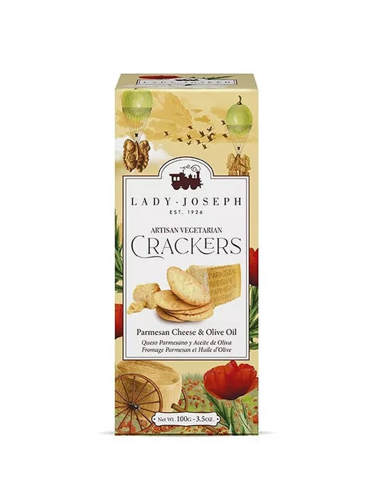 Crackers with Parmigiano Reggiano & olive oil - Lady Joseph
