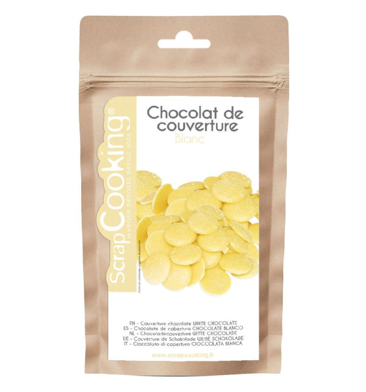 Premium White Chocolate Couverture- Scrapcooking