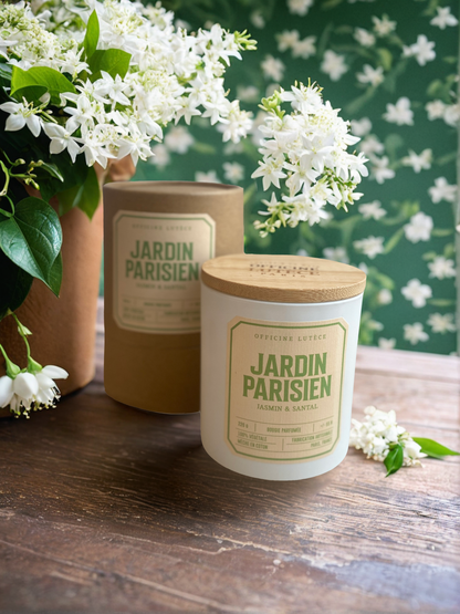 Parisian Garden Scented Candle “Jasmine & Sandalwood” - Officine Lutece