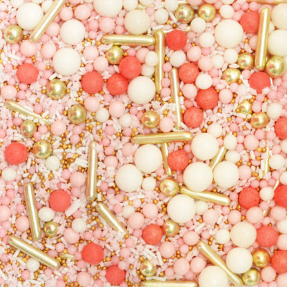 Sweetened Decors Pink & Gold Rods Mix - Scrapcooking
