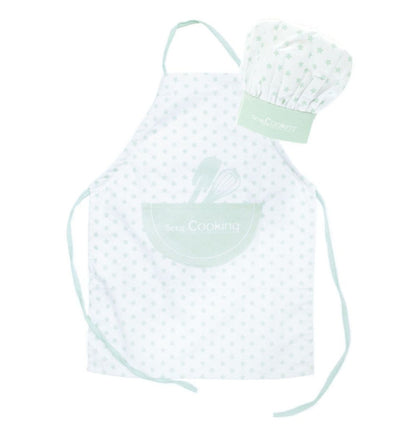 Set of Children’s Apron + Chef’s Hat- Scrapcooking