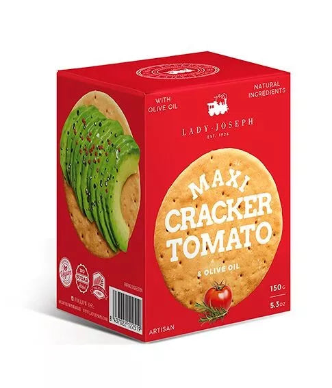 Maxi Cracker with tomato, rosemary & olive oil - Lady Joseph