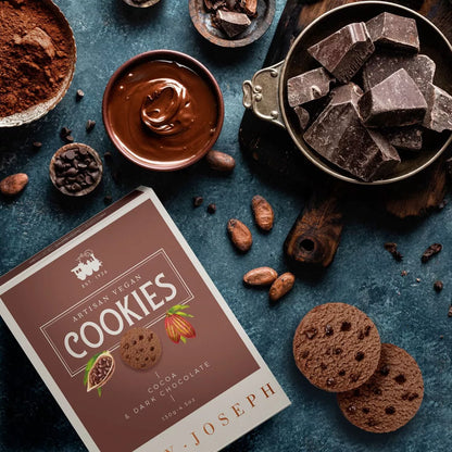 Cookies with cocoa and dark chocolate - Lady Joseph