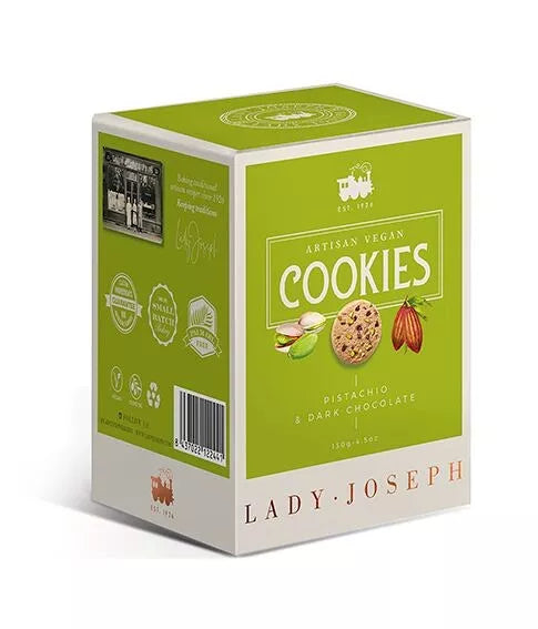 Cookies with pistachios & dark chocolate - Lady Joseph