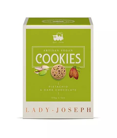 Cookies with pistachios & dark chocolate - Lady Joseph