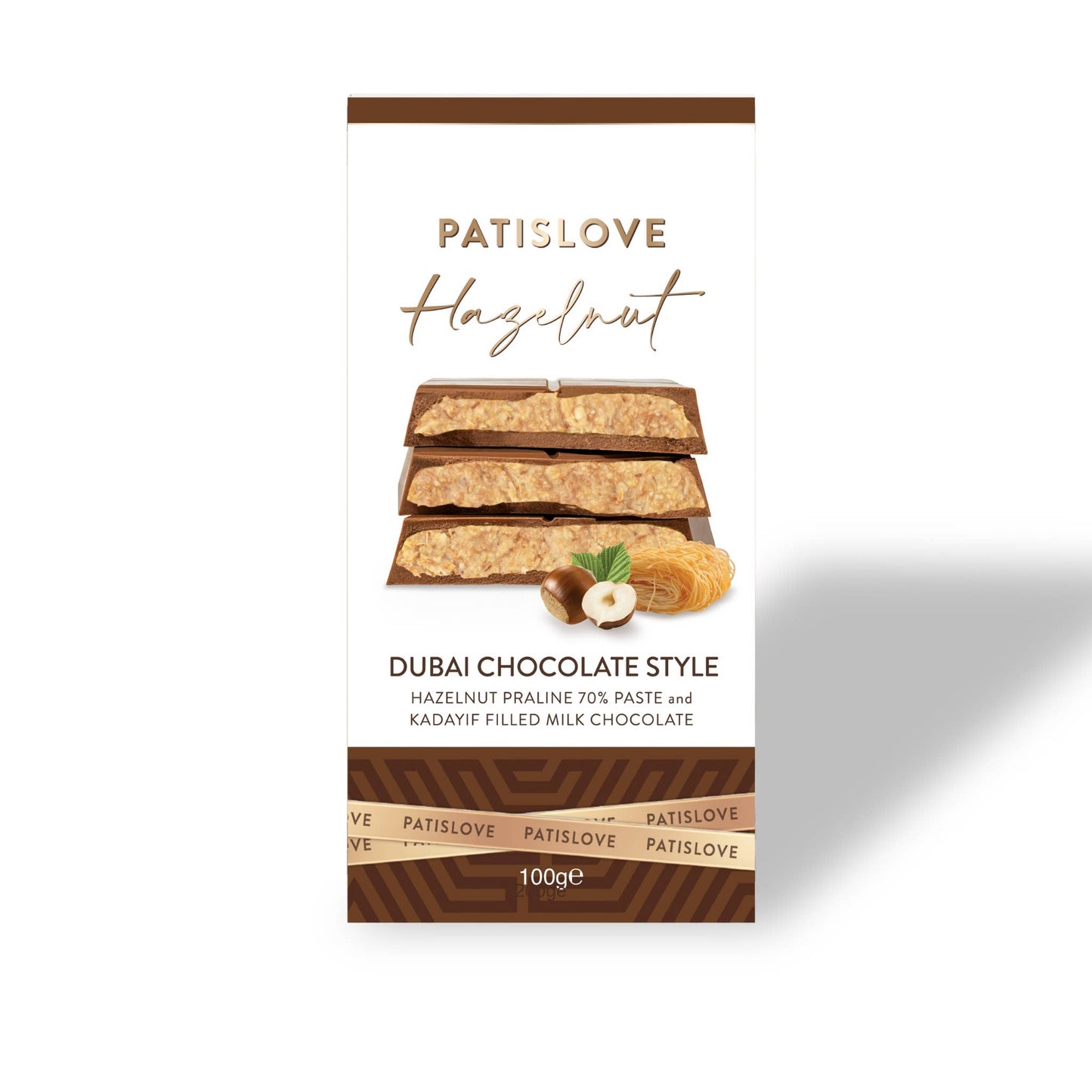 Hazelnut Praline & Kadayif Milk Chocolate - Patislove