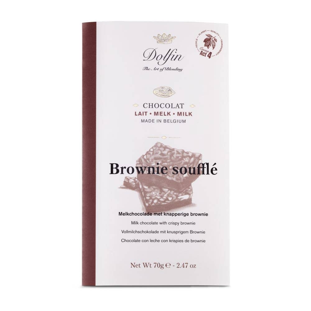 Milk Chocolate & Puffed Brownies - Dolfin