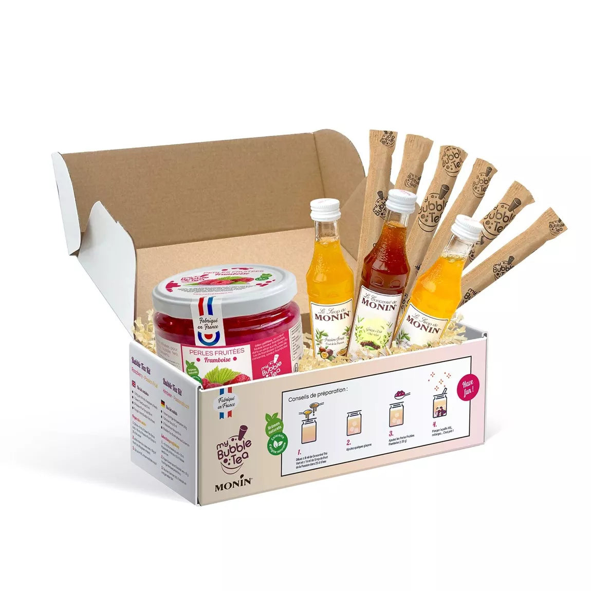 Bubble Tea Kit Passion & Raspberry - Monin