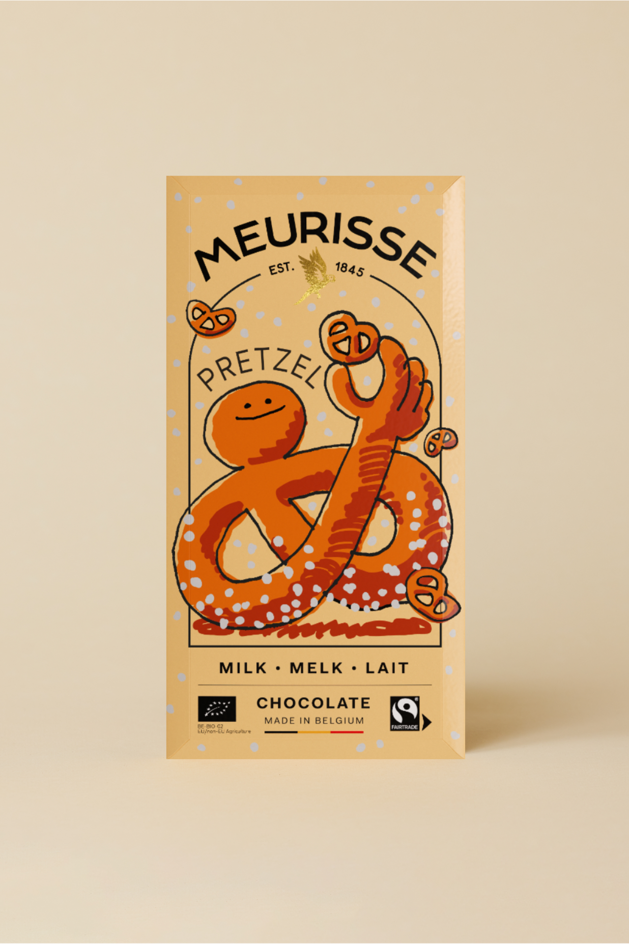 Milk chocolate & Crunchy Pretzels- Meurisse