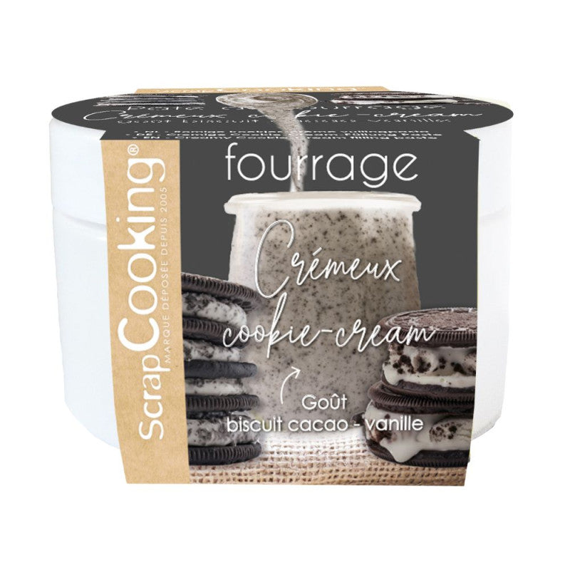 Creamy Cookies & Cream Filling Paste - Scrapcooking