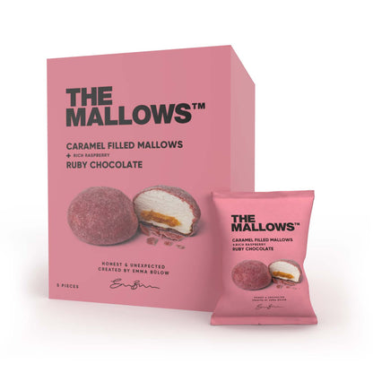Caramel filled Mallows, Raspberry& Ruby Chocolate - The Mallows