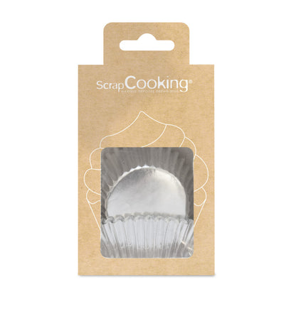 48 Silver Cupcake Cases- Scrapcooking
