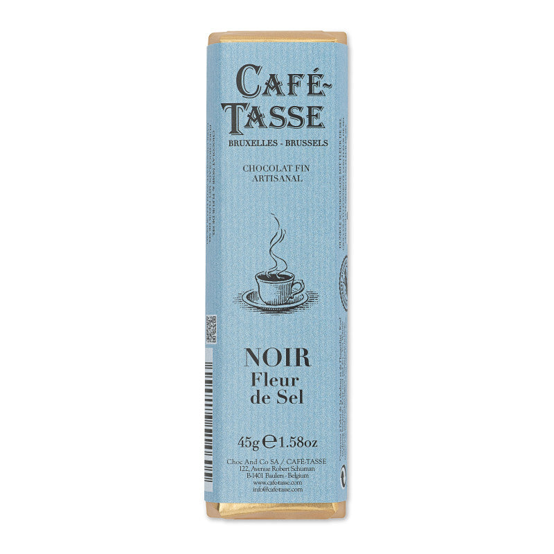 Dark Chocolate Bar & Fleur de Sel - Café Tasse