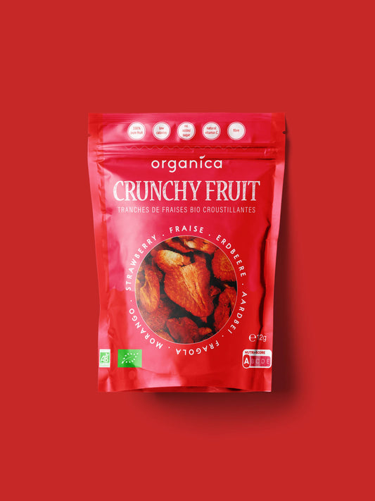 Organic freeze-dried strawberries 100% pure fruit | Organica Food