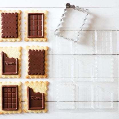 Biscuits School Chocolate Cutter and Mould  - Scrapcooking