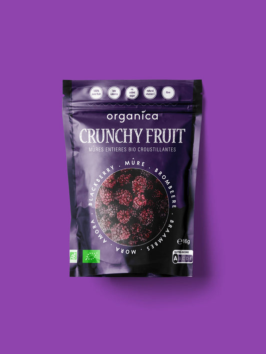 Organic freeze-dried Blackberries 100% pure fruit | Organica Food