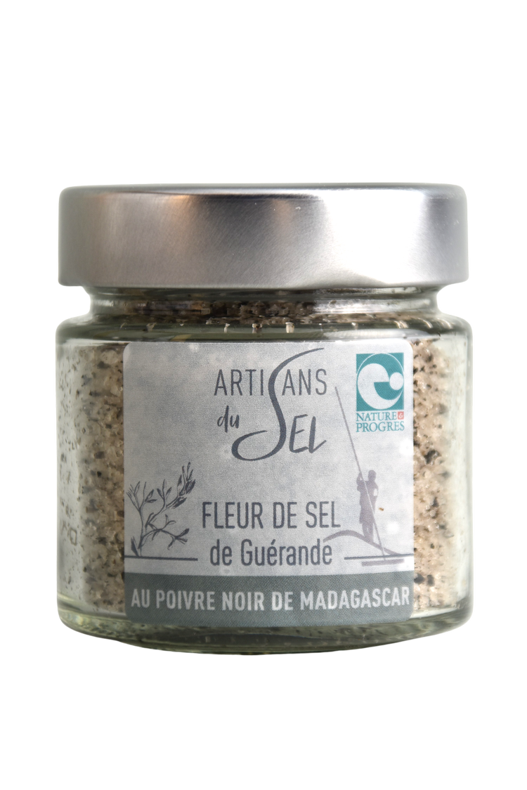 Fleur de sel de Guérande Black Pepper 85gr