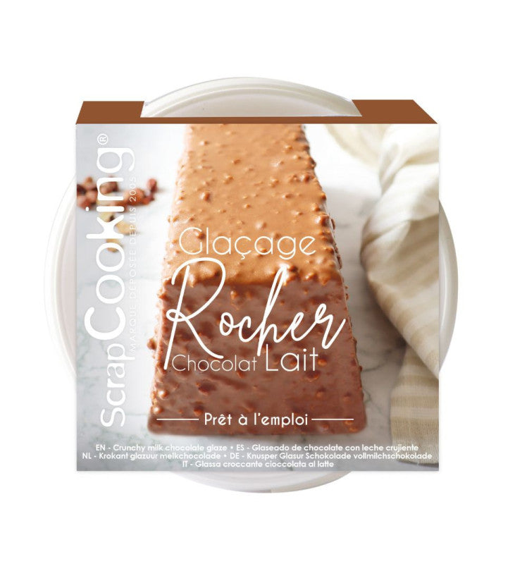Ready-to-use milk Chocolate Rocher Glaze - Scrapcooking