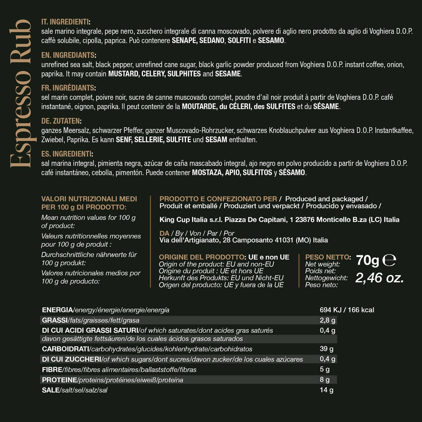 Espresso Rub - BBQ KING